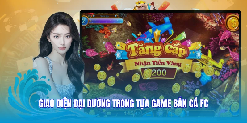 Giao diện đại dương trong tựa game Bắn cá FC